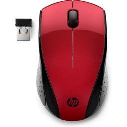 HP 220 | Ratón inalámbrico 1300 DPI Rojo compacto y preciso