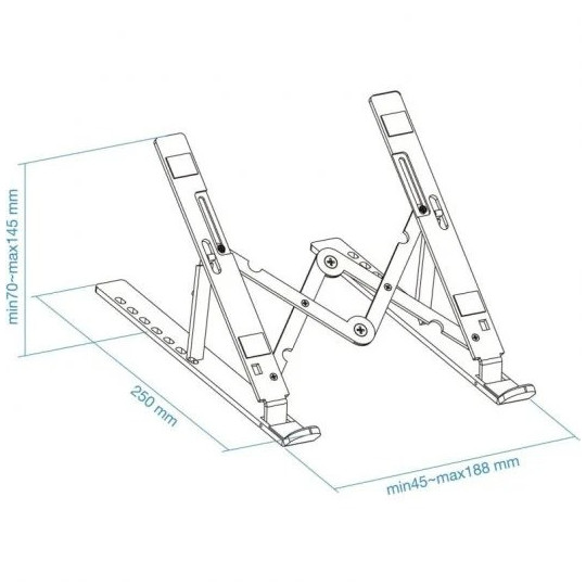 Soporte STAND RT-007 para Laptop y Tablet | Ajustable, ligero y ergonómico