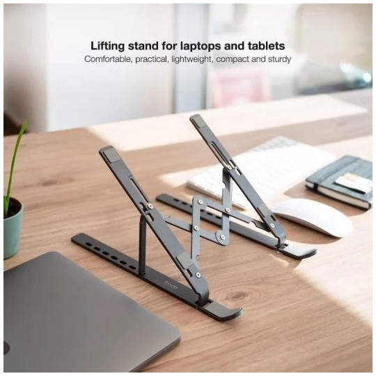 Soporte STAND RT-007 para Laptop y Tablet | Ajustable, ligero y ergonómico