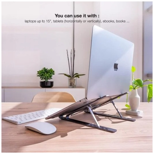Soporte STAND RT-007 para Laptop y Tablet | Ajustable, ligero y ergonómico