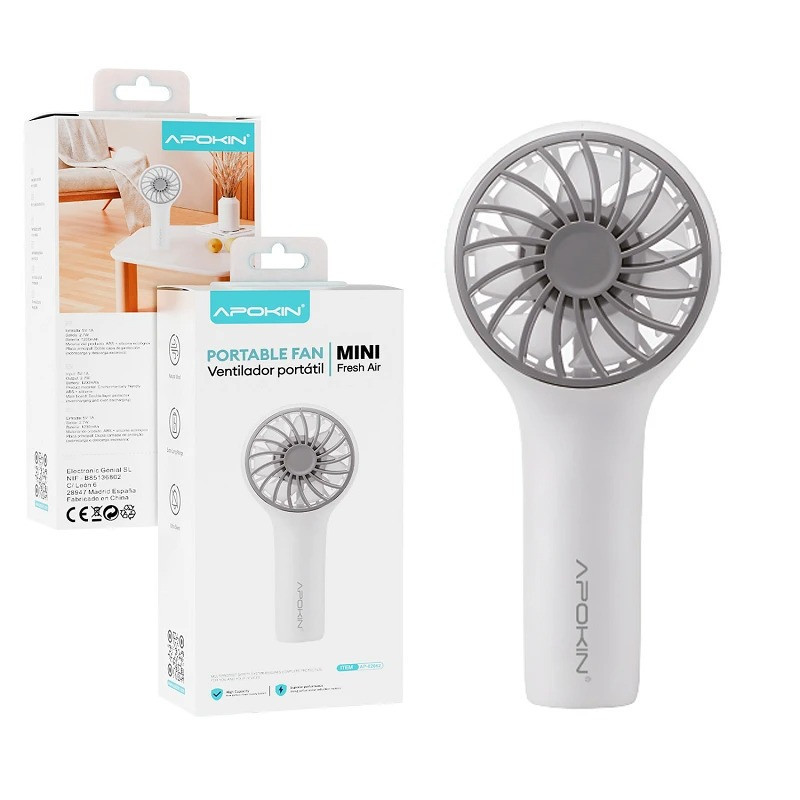 Ventilador Portátil Apokin Fresh Air | Mini, potente y recargable