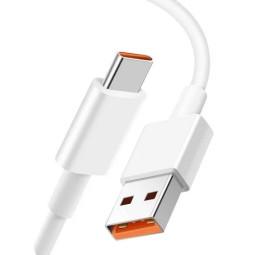 Xiaomi 6A Cable USB-C a USB-A 1 m Blanco | Cable de carga y datos