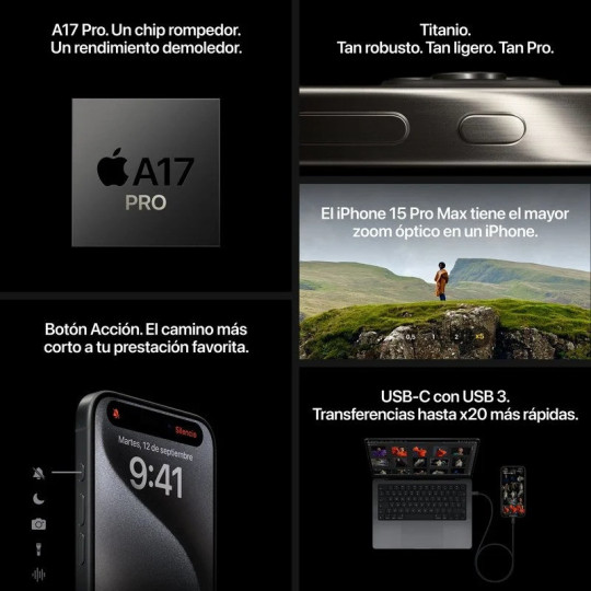 iPhone 15 Pro – Potencia y diseño en titanio | Nuevo y precintado iPhone 15 Pro – Potencia y diseño en titanio | Nuevo y precintado