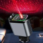 Cargador de Coche Retráctil 4-en-1 66W con Luz LED Ambiente Cargador de Coche Retráctil 4-en-1 66W con Luz LED Ambiente