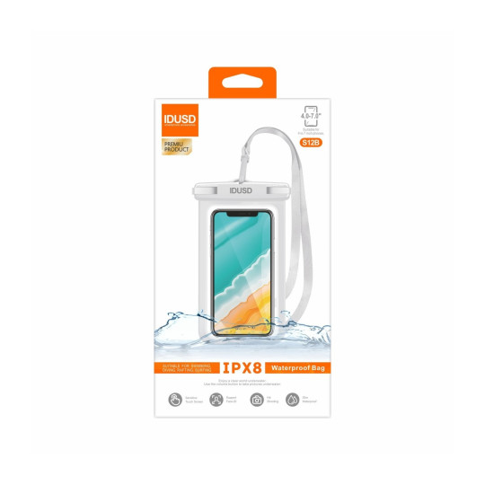 Funda Impermeable S12A para Móvil 4-7" – Protección Total IPX8 Funda Impermeable S12A para Móvil 4-7" – Protección Total IPX8