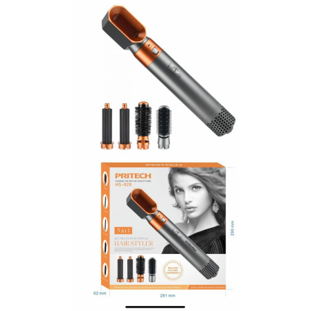 Secador de Pelo 5 en 1 con 5 Accesorios | Potente y Versátil