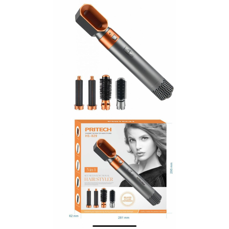 Secador de Pelo 5 en 1 con 5 Accesorios | Potente y Versátil