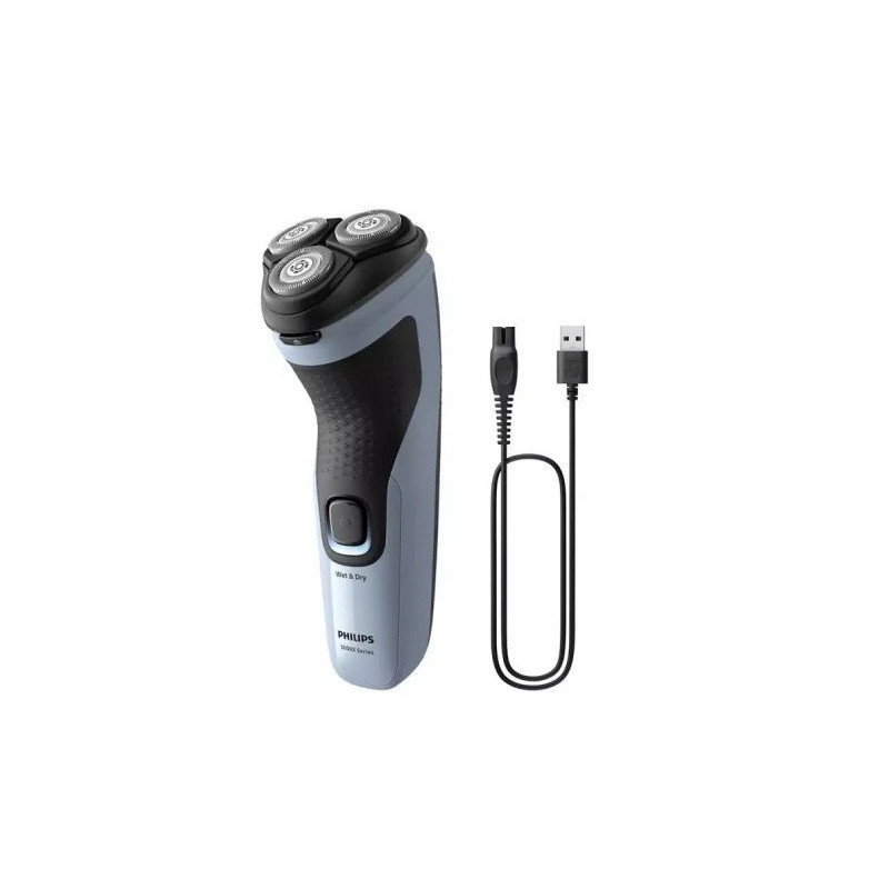 Philips Shaver 3000X Series 3003/00X – Afeitadora Eléctrica Seco/Húmedo Inalámbrica