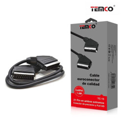Cable Euroconector 21P 1.5m TC-13 – Conexión Full HD