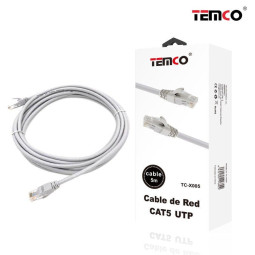 Cable Internet 5m TC-X005 – CAT5E UTP RJ-45 Macho-Macho de Alta Velocidad