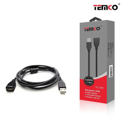 Cable USB macho-hembra 1.5m TC-X01 – Alargador USB 2.0 Alta Velocidad