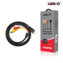 Cable HDMI a 3 RCA 1.5m TC-X07 | Alta calidad de transmisión de audio y vídeo
