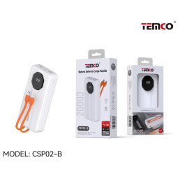 Batería Externa 20.000 mAh 22.5W CSP02-B | Carga rápida y segura