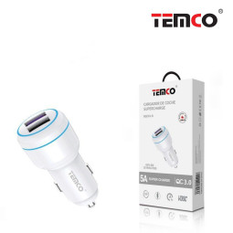 Cargador Coche 2USB SuperCharge 5A Blanco | Power Delivery y QC4+