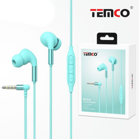 Auriculares ES15 con Micrófono | Sonido Estéreo de Alta Fidelidad
