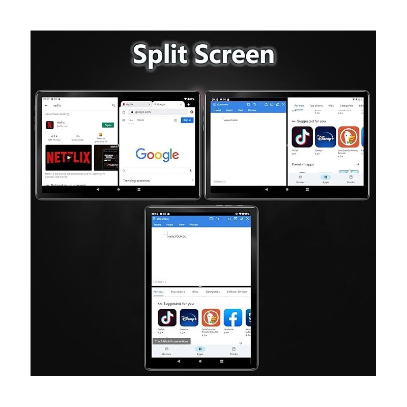 Voukou Tablet 10 Pulgadas 6/128GB – Tablet nueva con 3 años de garantía y pantalla Full HD