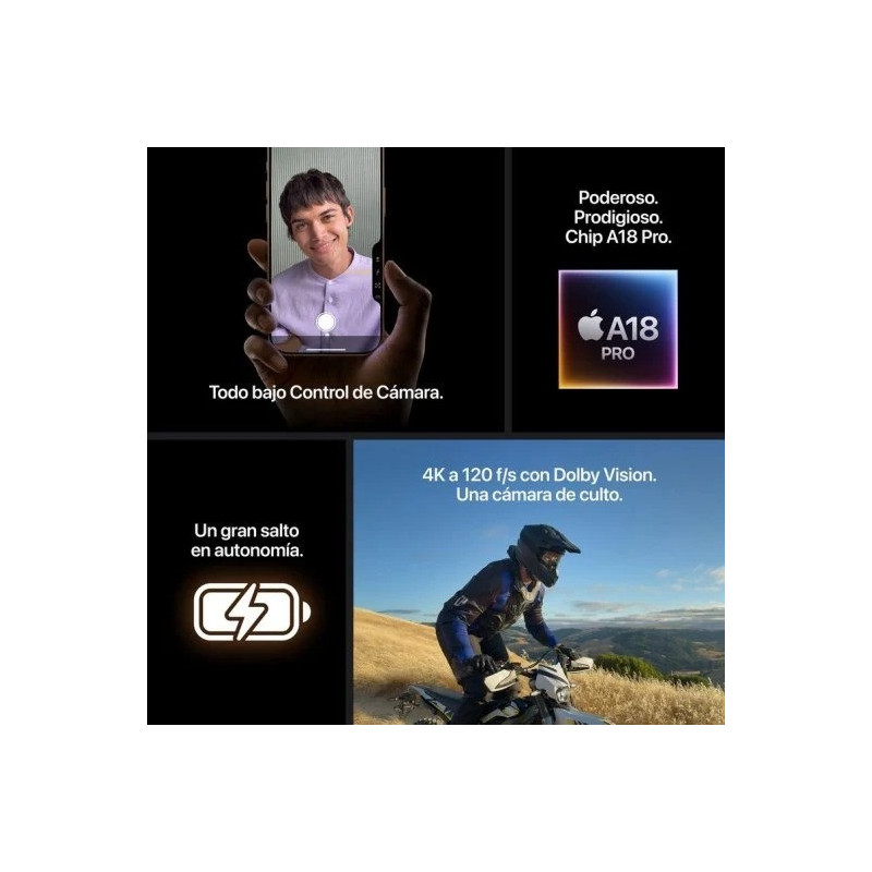 iPhone 16 Pro 5G 128GB/256GB/512GB/1TB Precintado | 3 Años de Garantía