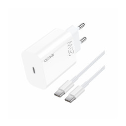 Eco Cargador PD 25W + PD USB-C D126B – Rápido y sostenible