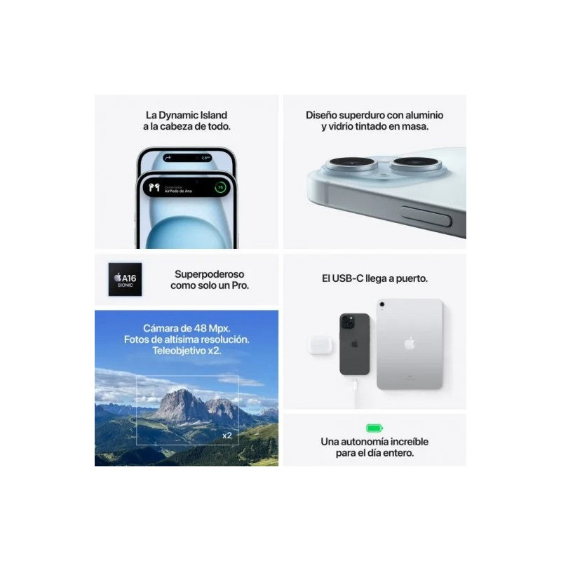 Apple iPhone 15 Plus Reacondicionado | Batería 97% | 1 Año de Garantía