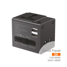 Travel Adapter World Universal D04A – Adaptador de viaje para todo el mundo