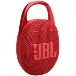 JBL Clip 5 Rojo- Altavoz Bluetooth portátil con sonido JBL Pro y 12 horas de autonomía